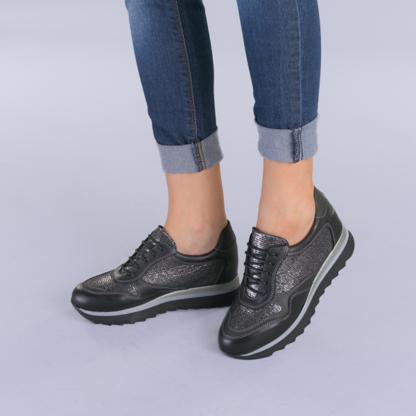 Всекидневни обувки от естествена кожа Size черни, 3 - Kalapod.bg